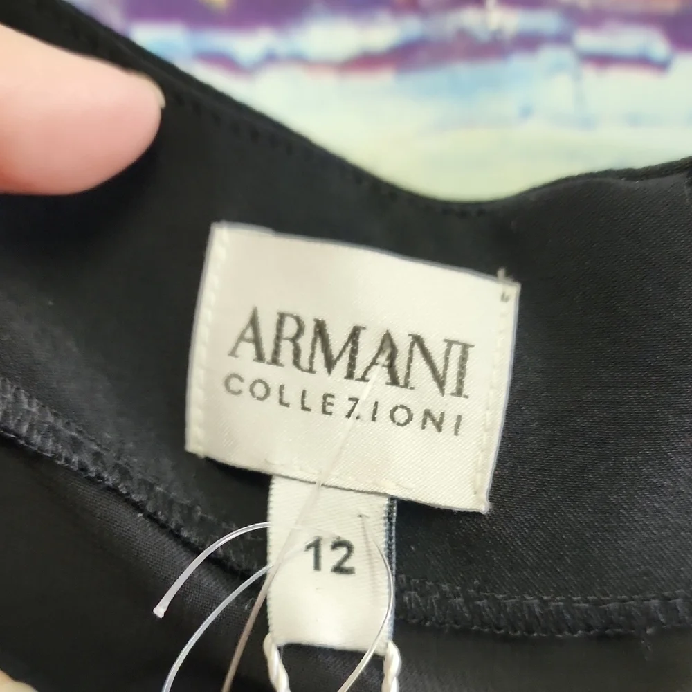 Armani Collezioni Black Midi Dress